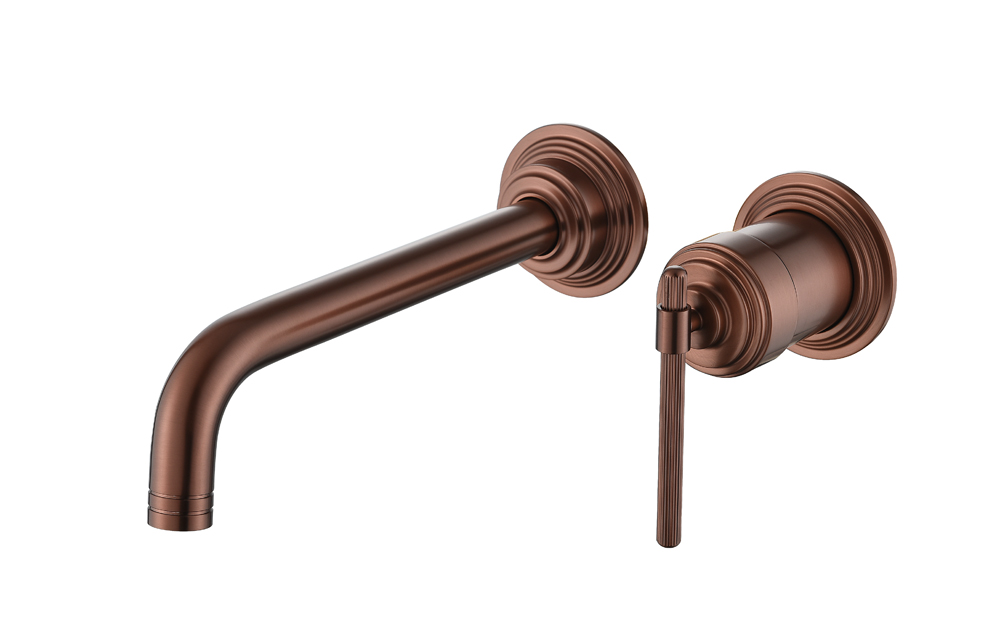 Изображение к товару Смеситель для умывальника из стены, ETERNA COPPER BRUSHED  175-CB