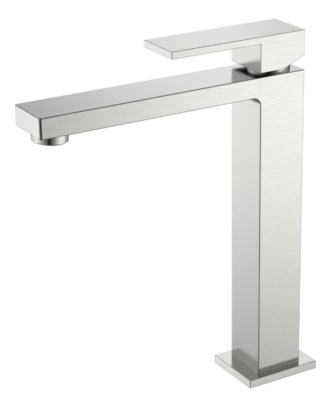 Смеситель для раковины BOHEME Qubic Black brushed nickel 472-NB 